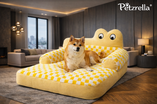 Cartoon Pet Sofa Bed – Cozy & Comfortable for Dogs