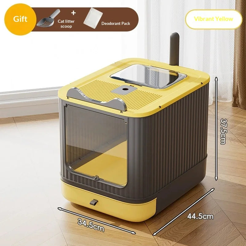 Petzrella Extra Large UV Self-Cleaning Enclosed Cat Litter Box