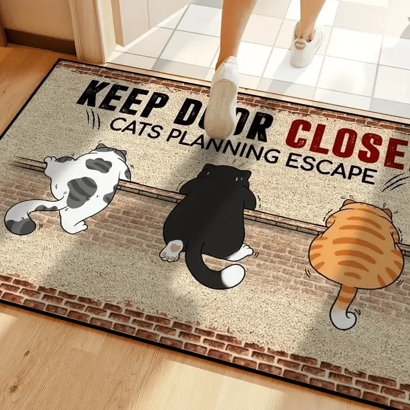 Funny Cat Door Mat – Charm, Humor & Practical Protection