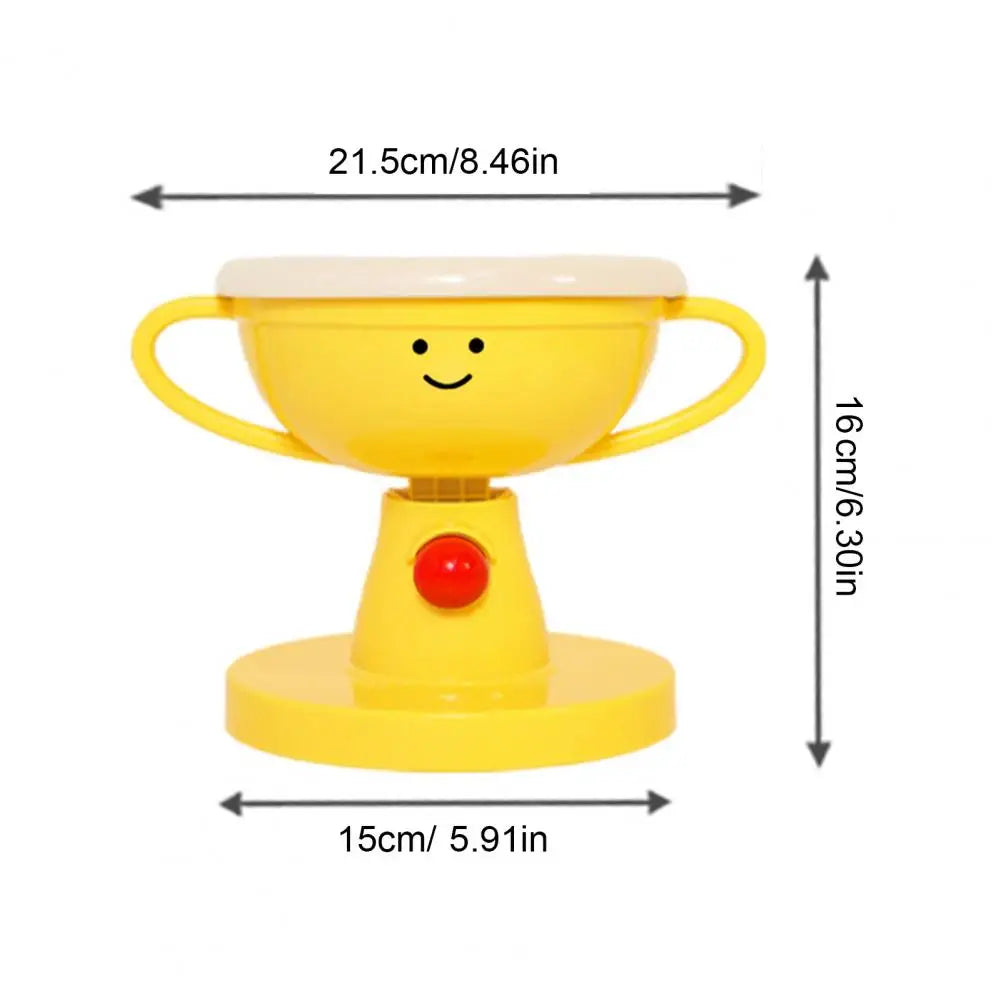 Movable Cat Food Bowl with Rounded Design