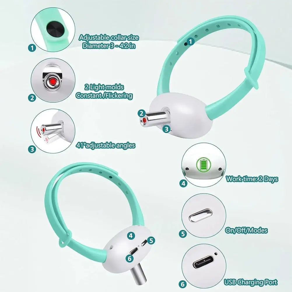 Wearable Laser Collar Toy – Hands-Free Play & Endless Curiosity
