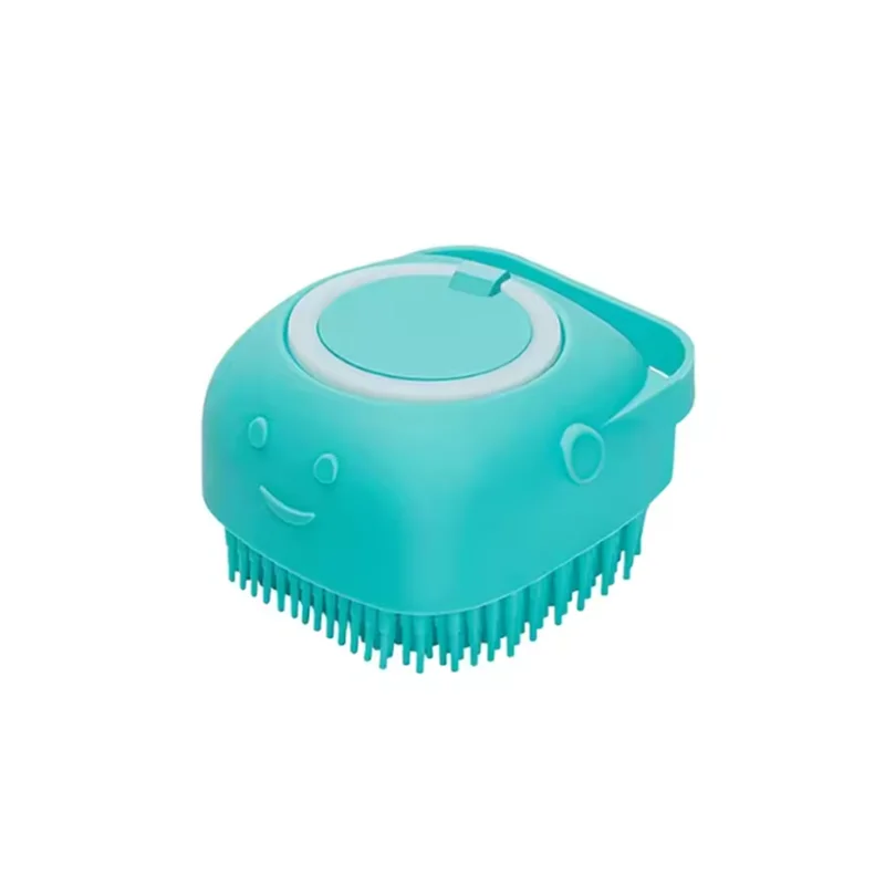 Silicone Pet Bath Brush – Gentle Clean & Easy Shampoo Dispensing
