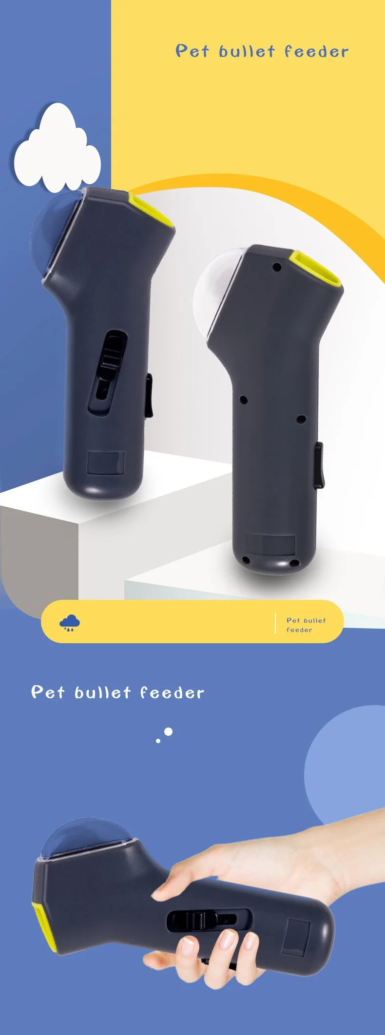 Petzrella Interaktiver Leckerli-Werfer für Hunde