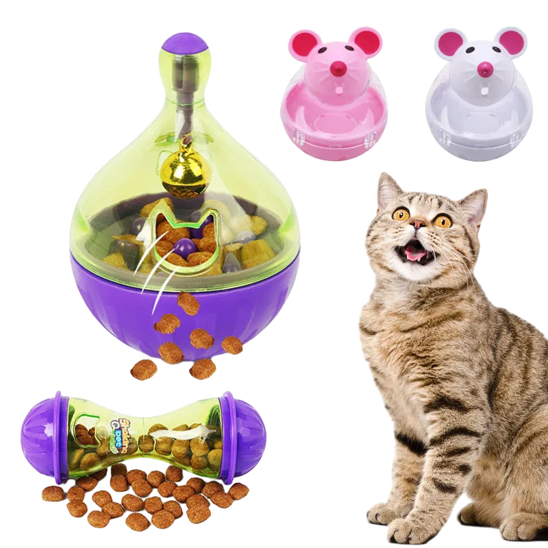 Petzrella Interaktives Slow-Feeder-
Puzzlespielzeug für Katzen & Hunde