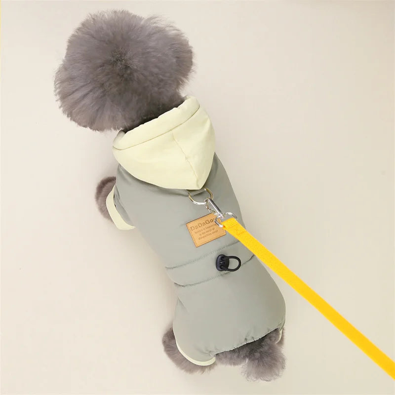 Waterproof Winter Dog Overalls – Warm Fleece Jumpsuit for Cold Weather