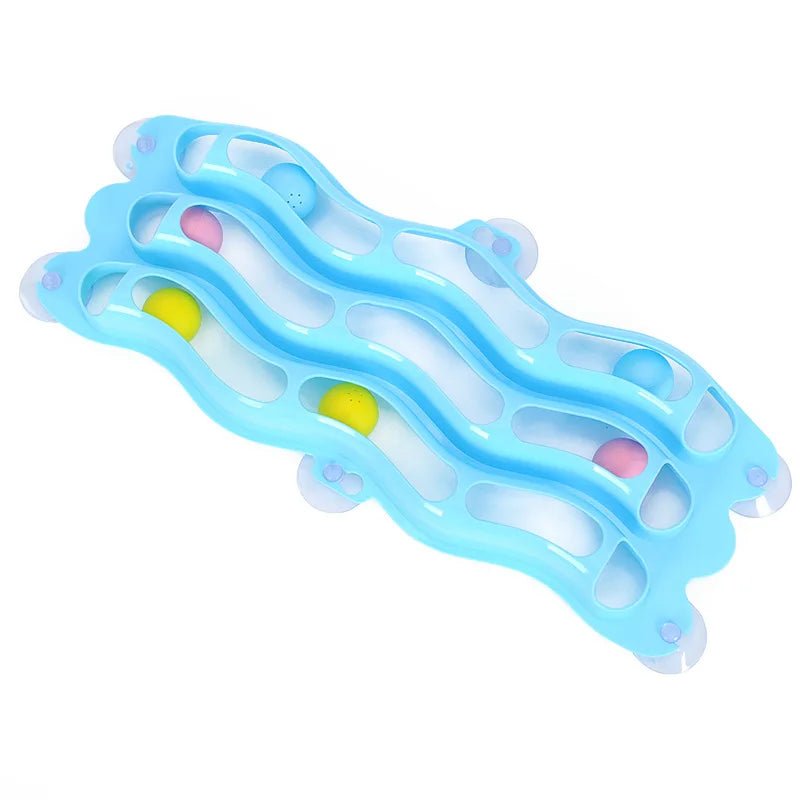 Petzrella Wall-Mounted Multi-Tier Ball Track for Cats - Petzrella Kft.