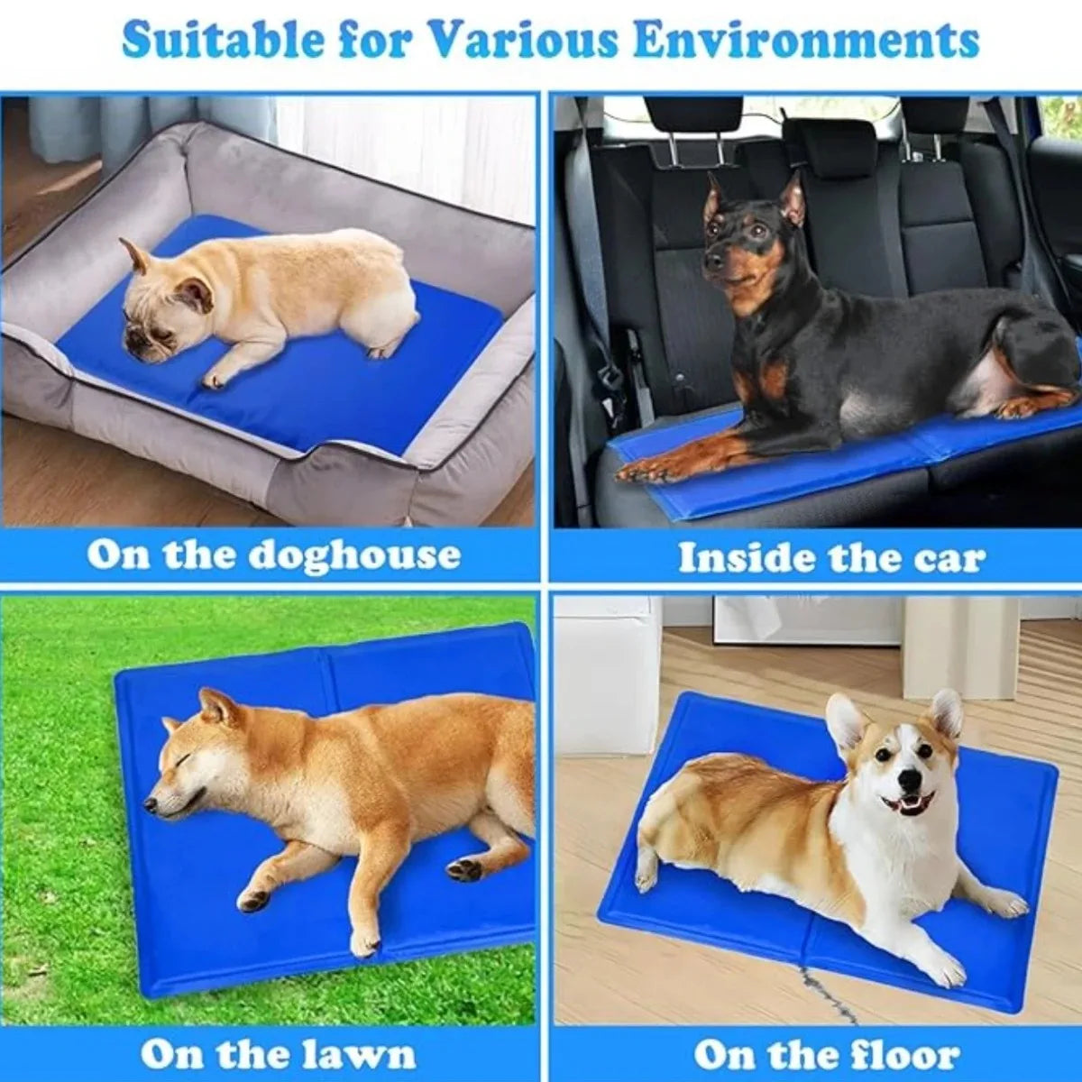 Petzrella Summer Gel Cooling Mat for Dogs & Cats