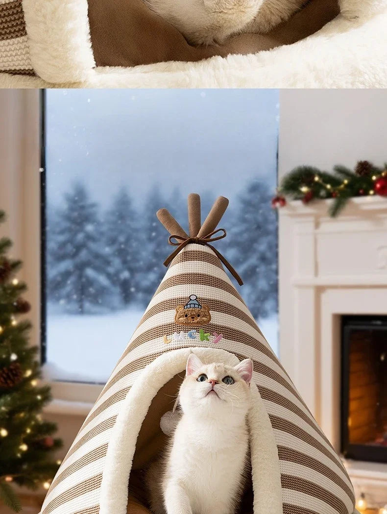 Un refuge douillet où les animaux se sentent en sécurité et détendus