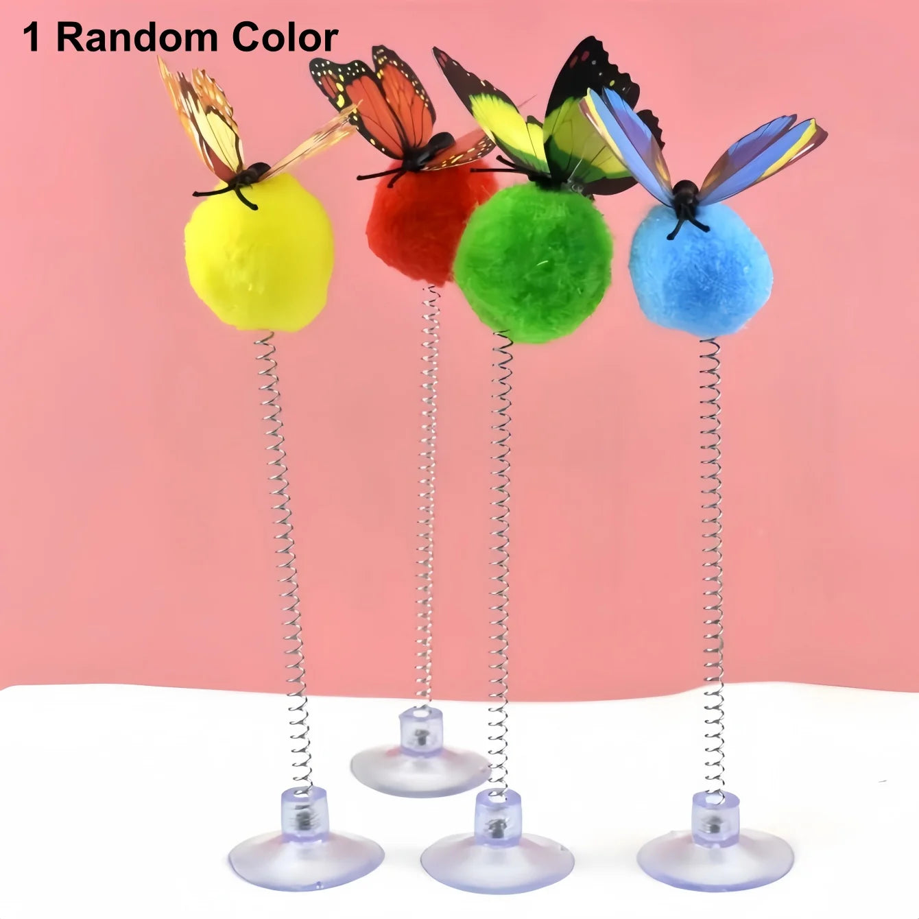 Interactive Feather Spinner Cat Toy