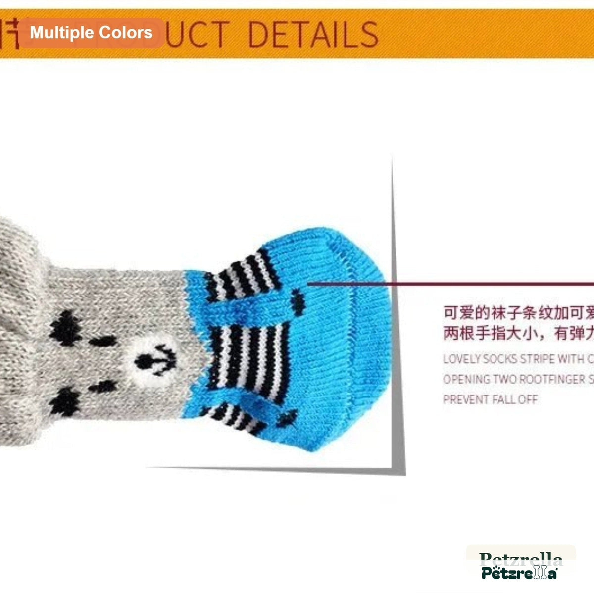 Petzrella Cartoon Knitted Winter Pet Socks - Petzrella Kft.