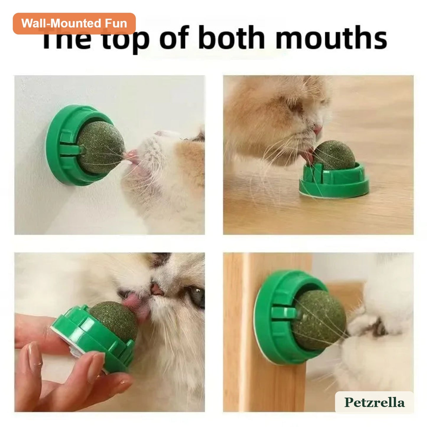 Petzrella Rotatable Catnip Wall Balls - Petzrella Kft.