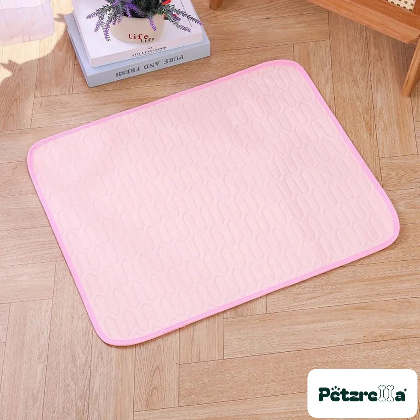 Petzrella Ice-Cool Summer Pet Cooling Mat for Cats & Dogs – Pink / XXL