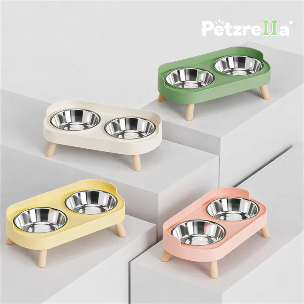 2-in-1 Stainless Steel Pet Dining Station