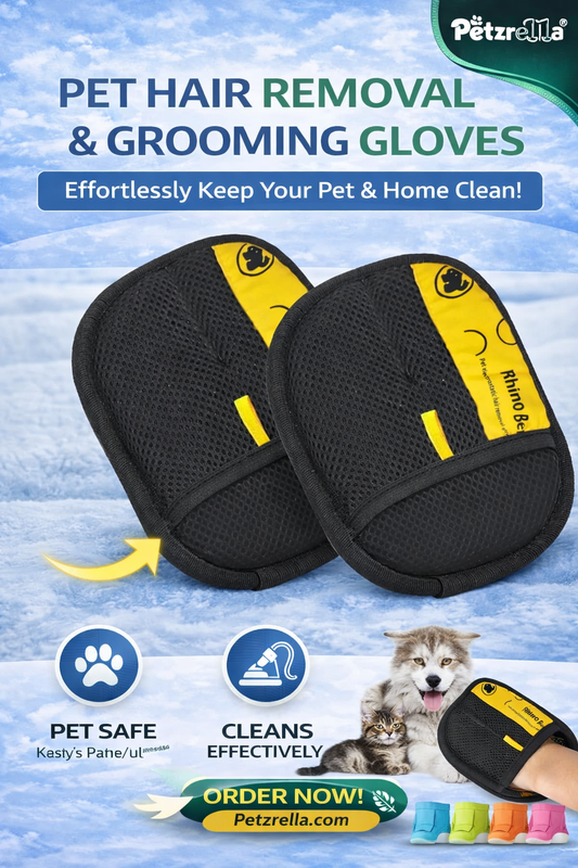 Electrostatic Pet Hair Remover Glove for Cats & Dogs