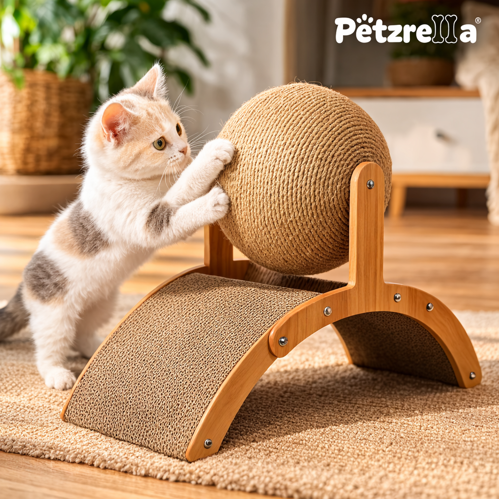 Petzrella Kugel- & Bogen-Premium-Katzenkratzbaum