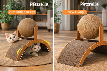 Petzrella Kugel- & Bogen-Premium-Katzenkratzbaum