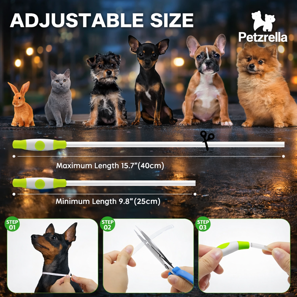 Petzrella Wiederaufladbares LED-Hundehalsband