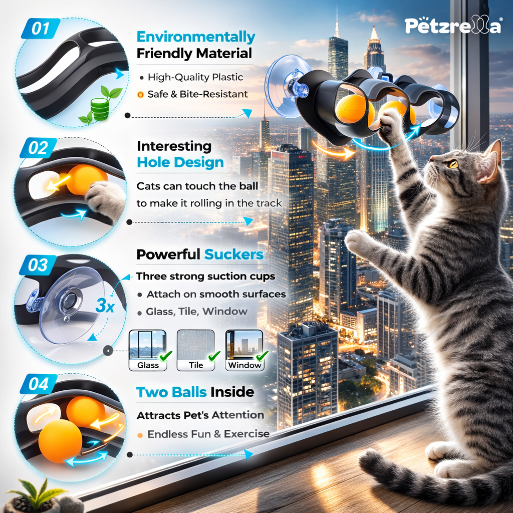 WallPlay™ The Window Toy That Keeps Indoor Cats Busy