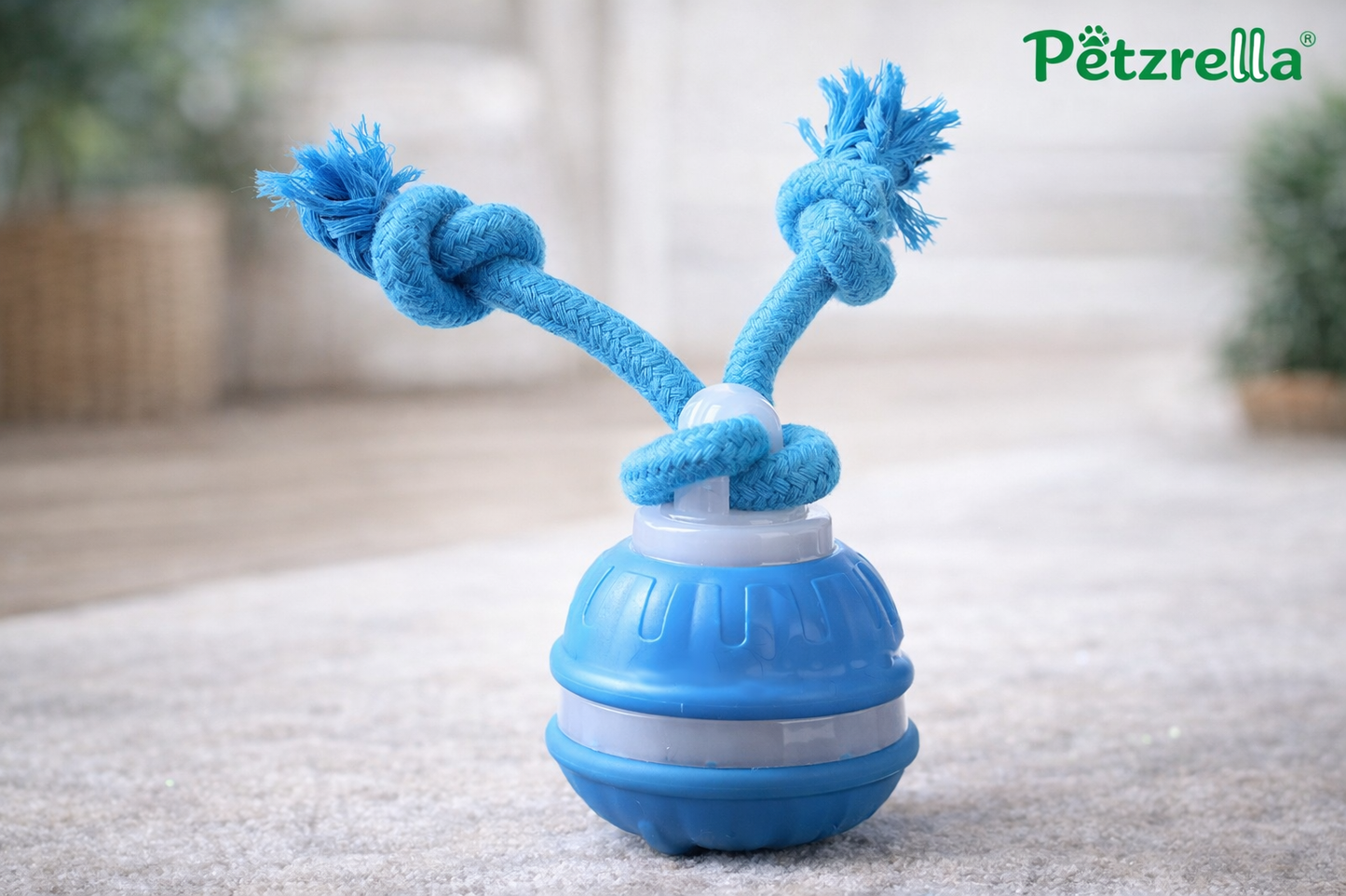 Interactive Rolling Dog Toy – Smart Motion Ball with Rope Tails