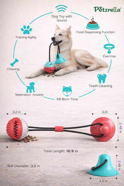 Interactive Suction Tug Toy – Independent Chew & Pull Play for Dogs