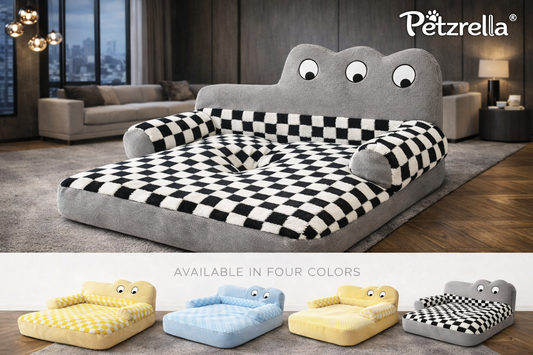Cartoon Pet Sofa Bed – Cozy & Comfortable for Dogs