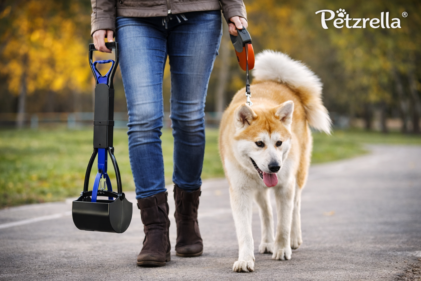 Foldable Long-Handle Dog Poop Scooper – Clean & Easy Outdoor Pickup