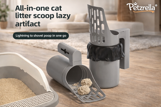 No-Touch Cat Litter Scoop – Hygienic Built-In Bag System