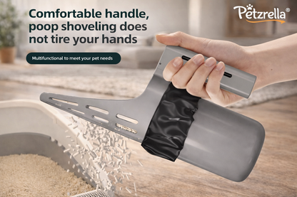 No-Touch Cat Litter Scoop – Hygienic Built-In Bag System