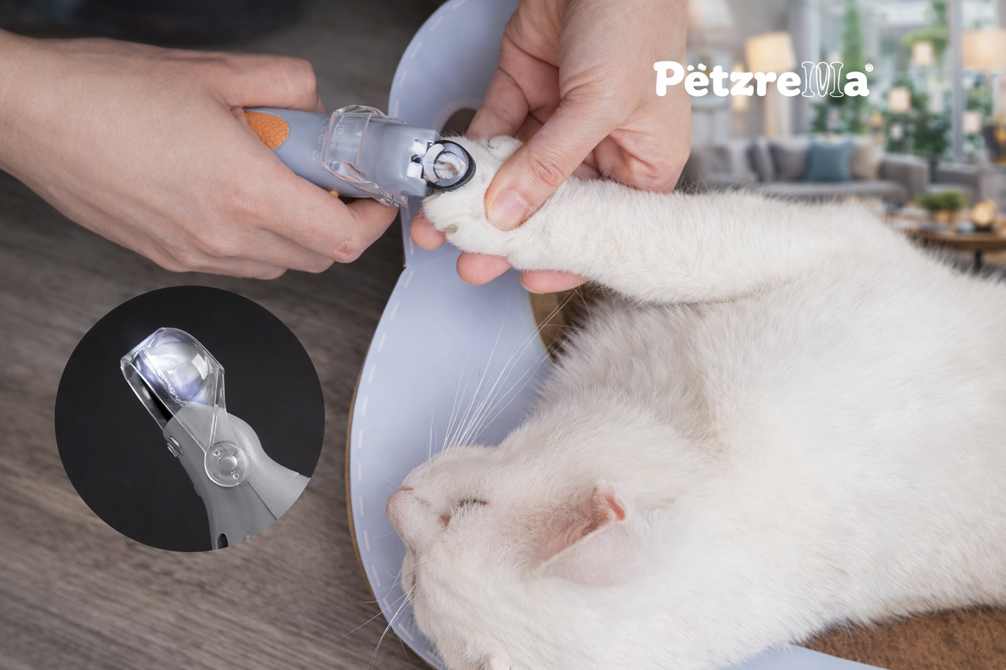 Petzrella LED Haustier-Nagelknipser – Sicheres Trimmen ohne Angst