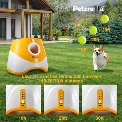 Petzrella Automatischer Tennisballwerfer für Hunde