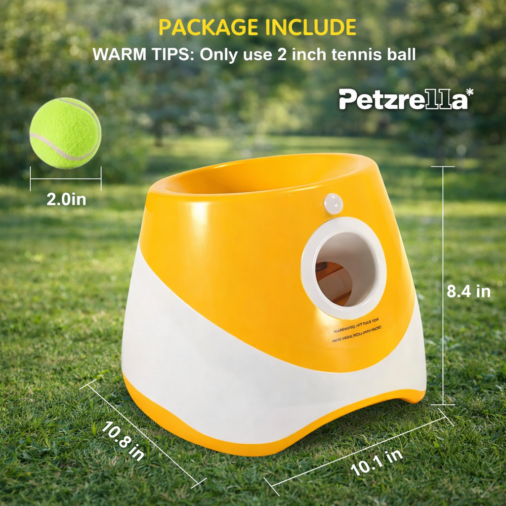 Petzrella Automatischer Tennisballwerfer für Hunde