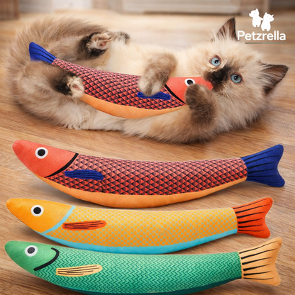 Petzrella Fisch-Kauspielzeug für Katzen