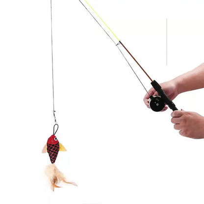 Petzrella "Kitten Fishing" Self-Playing Cat Wand