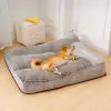Petzrella XXL Luxuriöses Orthopädisches Hunde- & Katzenbett mit waschbarem Kunstfellbezug