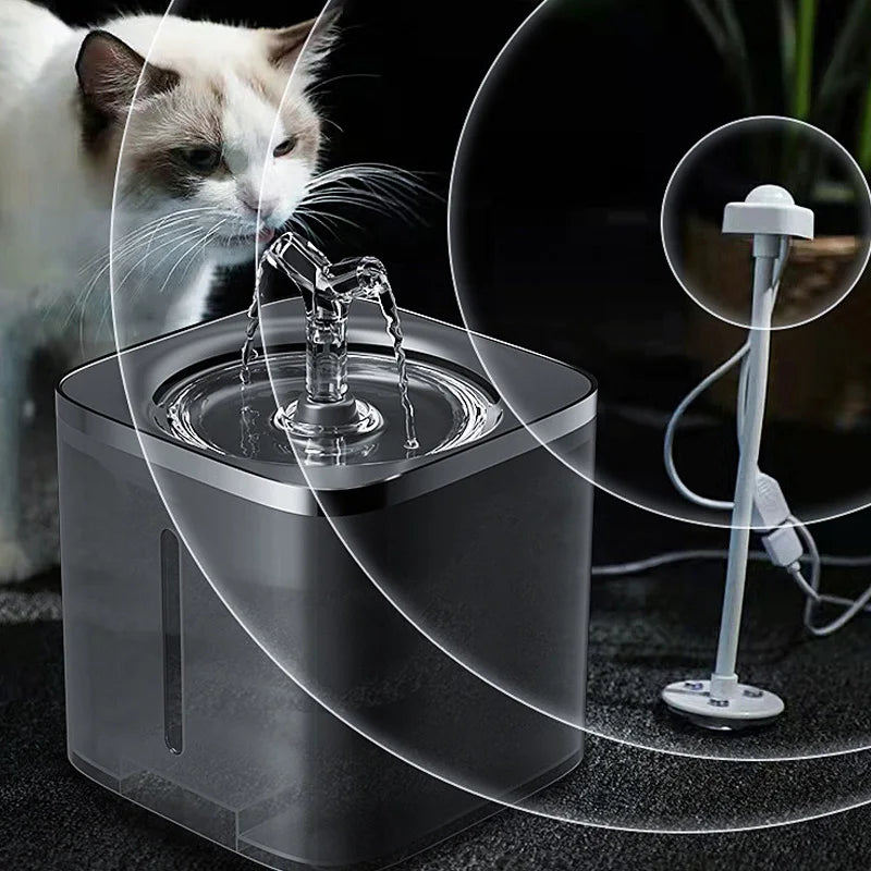 Petzrella 2L automatischer Katzenbrunnen mit Bewegungssensor