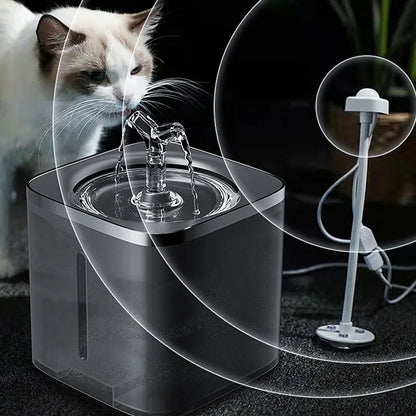 Petzrella 2L automatischer Katzenbrunnen mit Bewegungssensor