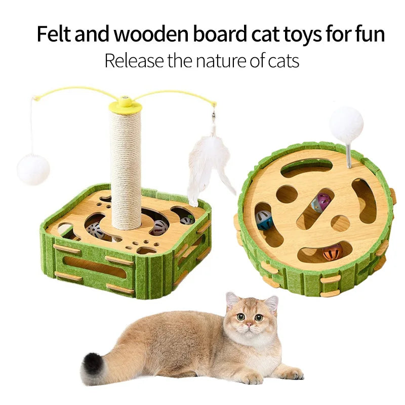 Petzrella Squishy Wand Feather Teaser Cat Toy