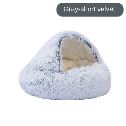 Petzrella Deep Sleep Fluffy Cave Bed. Der ultimative gemütliche Rückzugsort für ängstliche Haustiere.
