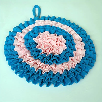 Petzrella Dog Snuffle Mat rainbow color foraging toy