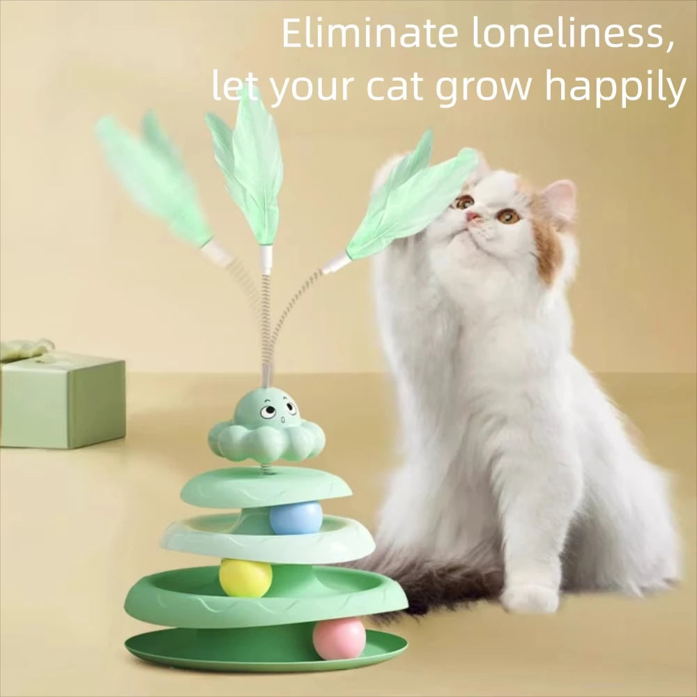 Cat Turntable Toy for Exercise & Boredom Relief