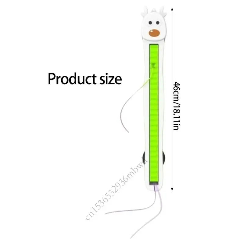 Petzrella Auto Cat Teaser — Self-Rotating Feather Wand Toy for Indoor Cats
