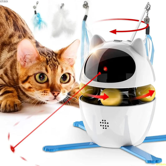 Petzrella 3-in-1 Laser-Spielzeug, das Katzen in Bewegung hält