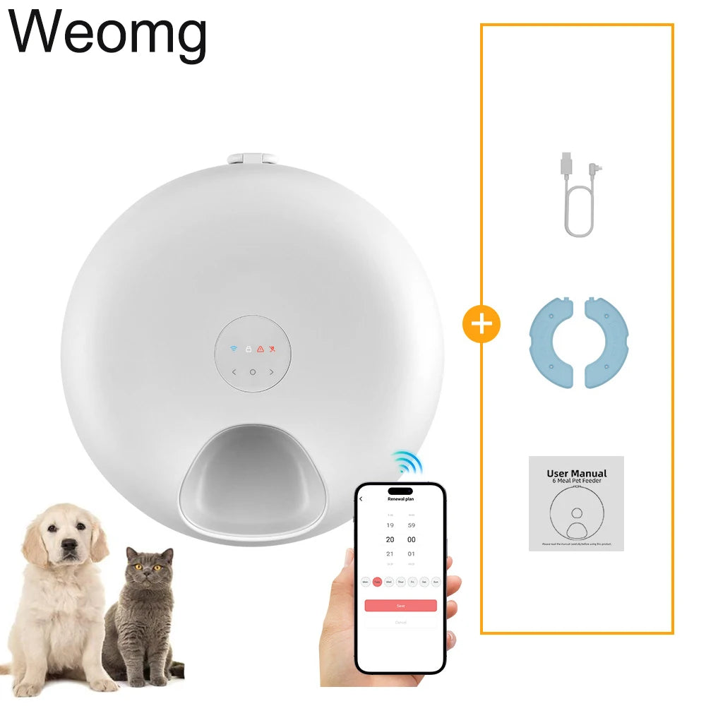 Petzrella USB Rechargeable Automatic Wet Food Pet Feeder with Timer