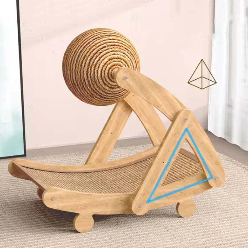 2-in-1 Sisal Cat Scratcher Lounge