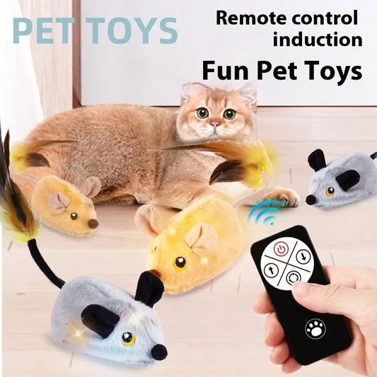 Remote Control Mouse Toy for Interactive Cat Play