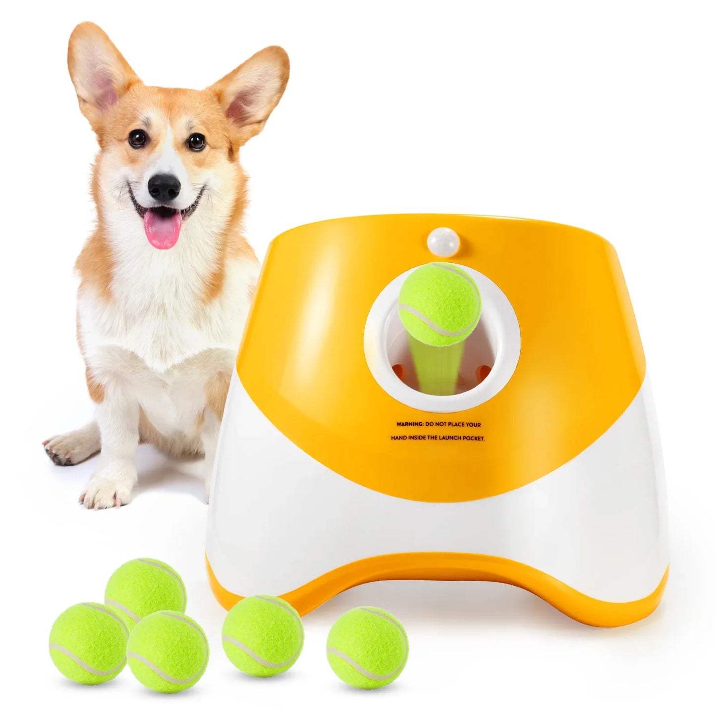 Automatic Dog Tennis Ball Launcher for Interactive Fetch Play