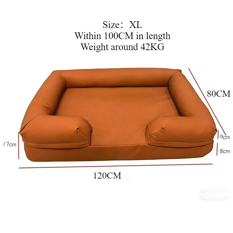 Petzrella Großes wasserdichtes Luxus-Hundebett-Sofa