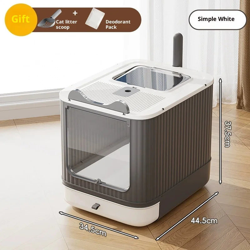 Petzrella Extra Large UV Self-Cleaning Enclosed Cat Litter Box