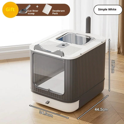 Petzrella Extra Large UV Self-Cleaning Enclosed Cat Litter Box