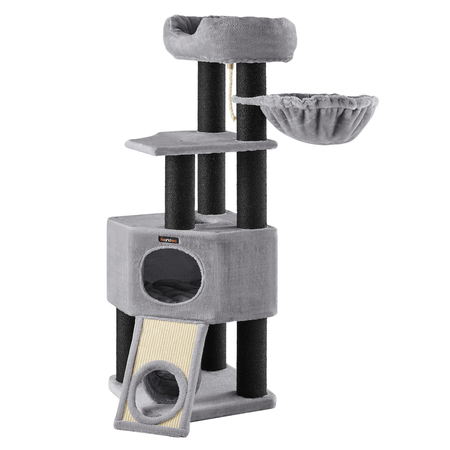 Petzrella XL Cat Tree Tower – 141cm Stable Multi-Level Scratching Post